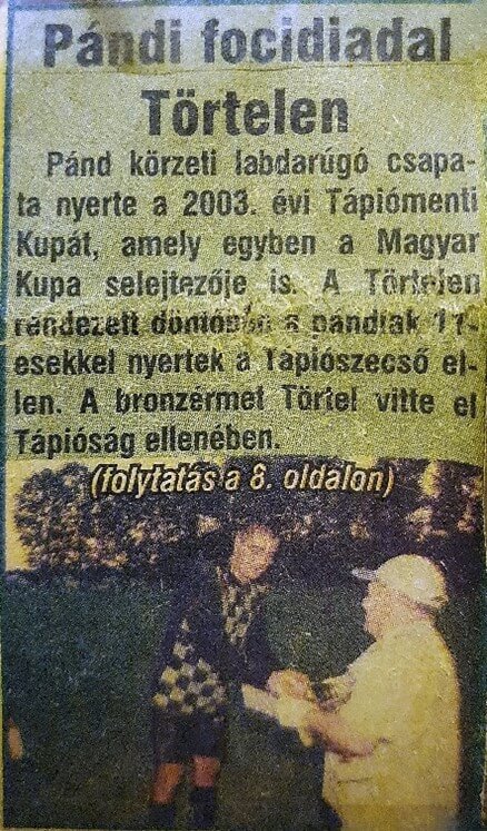 A kupagyőzelem után – 2003