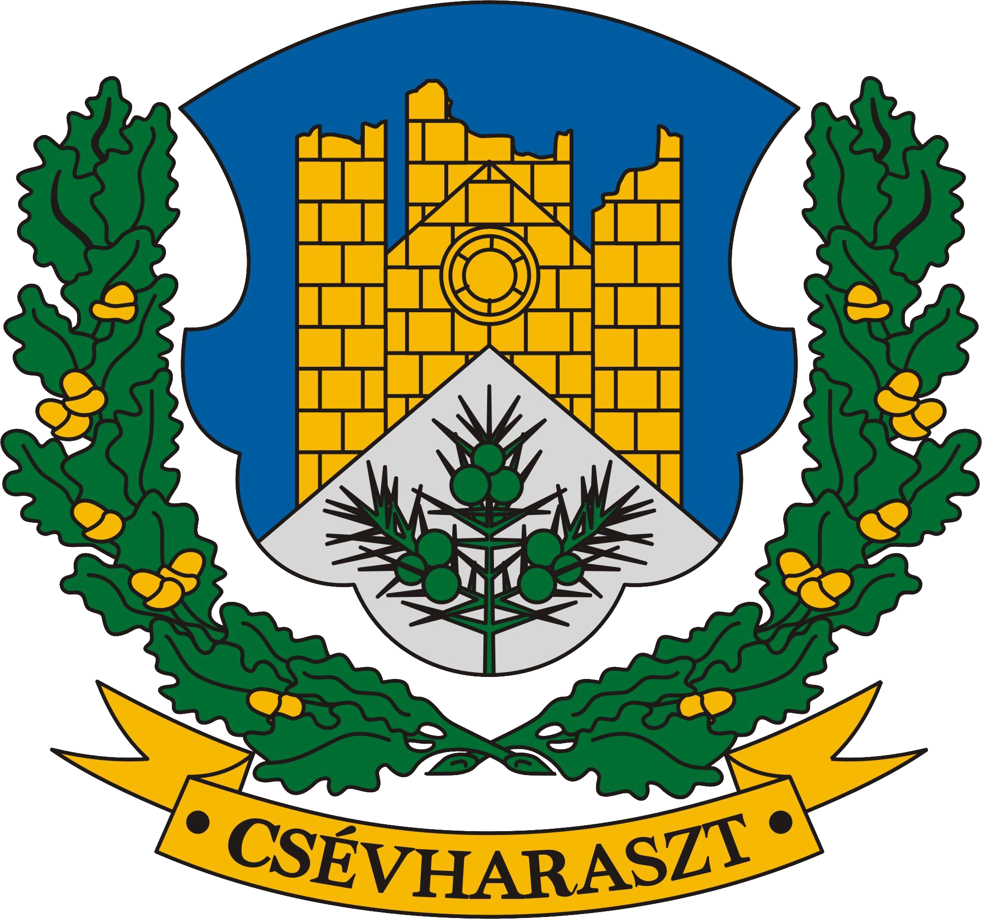 Csévharaszti KSK címere