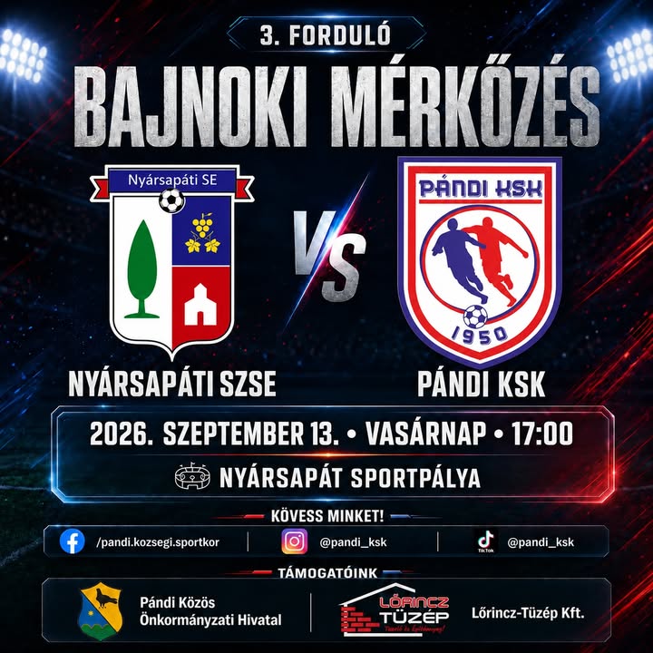 ⚽ ÚJRA BAJNOKI MÉRKŐZÉS