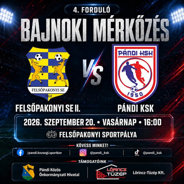 ⚽ MECCSNAP – MA ÚJRA PÁLYÁN A PÁNDI KSK