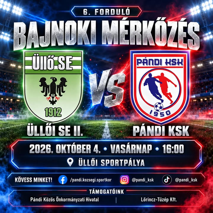 ⚽️ MA ÚJRA PÁLYÁN A PÁNDI KSK