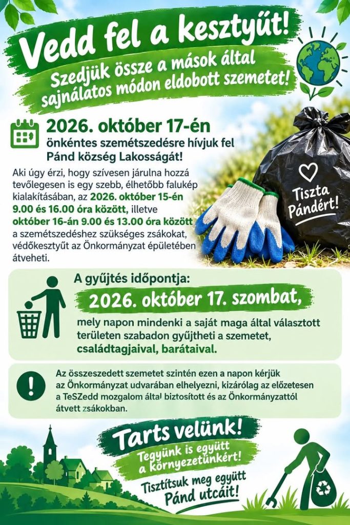 Szemétszedés Pándon – csatlakozz a klubhoz! – 2. kép