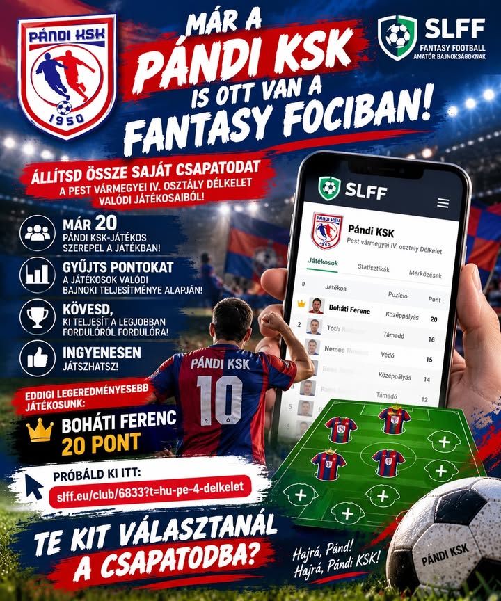 ⚽🎮🔴🔵 MÁR A PÁNDI KSK IS OTT VAN A FANTASY FOCIBAN – 2. kép
